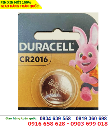 Duracell CR2016; Pin 3v Lithium Duracell CR2016 (MẪU MỚI)